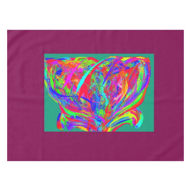 Nappe Furry Rainbow Colored Flower (Devant (Horizontal))