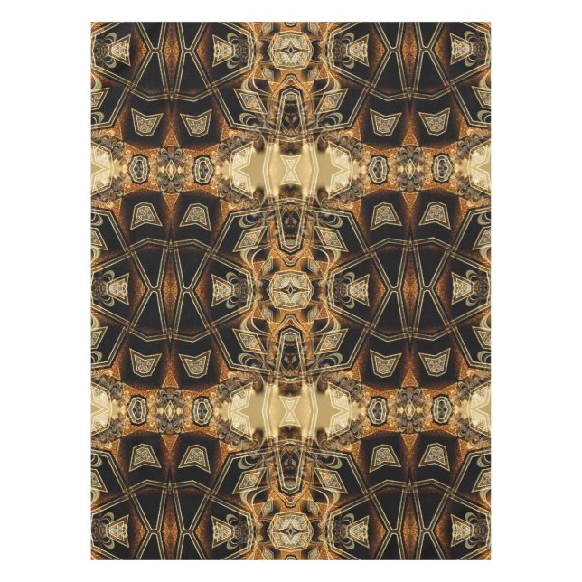 Nappe géométrique de motif de dentelle de satin (Devant)