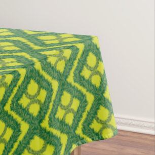 Nappe Géométrique Green Garland Carré motif de vacances