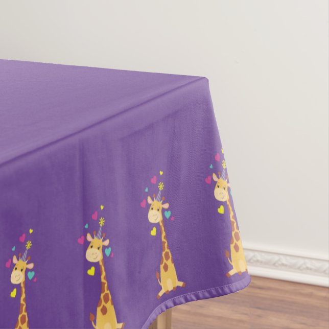 Nappe Giraffe Anniversaire de enfant Party Cute (In Situ)