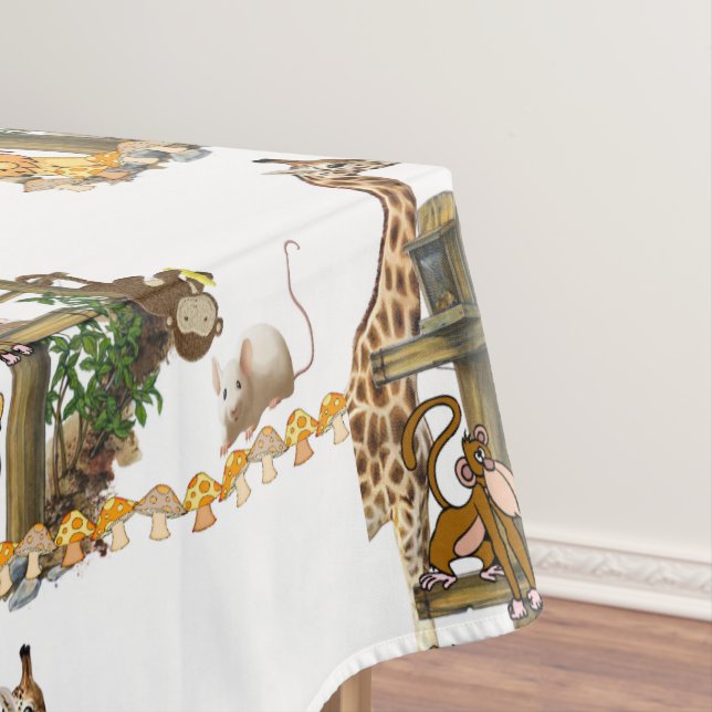 Nappe Giraffe de singe de Lion blanc Lion blanc (In Situ)