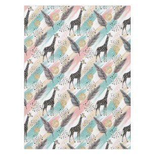 Nappe Giraffe Whimsical Polka Dot Motif - Pastel