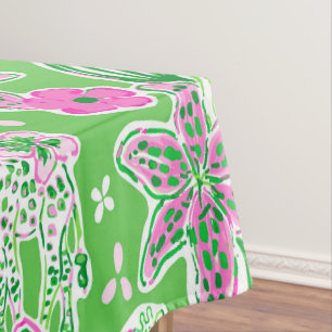 Nappe Giraffes Preppy Lily Rose Vert