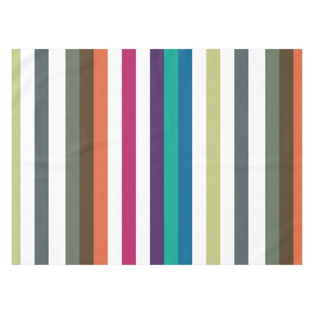Nappe Girly Bold Rainbow Big Horizontal Stripes Motif (Devant (Horizontal))