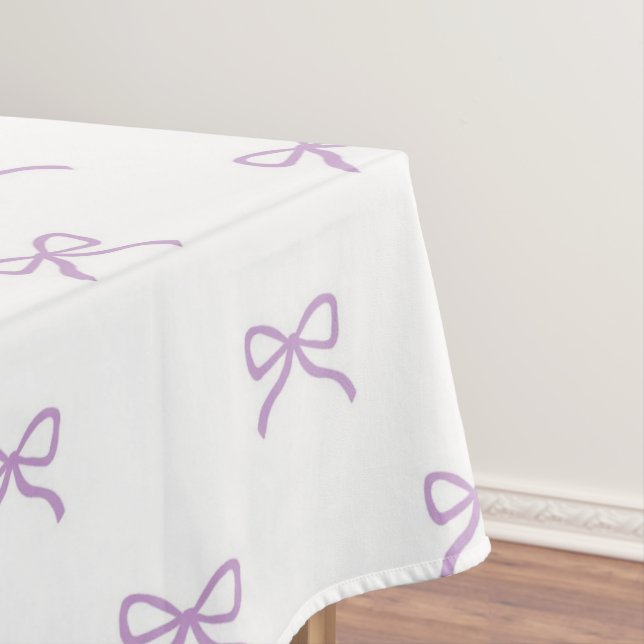 Nappe Girly Chic Purple Bow Pattern Spring & Summer  (In Situ)