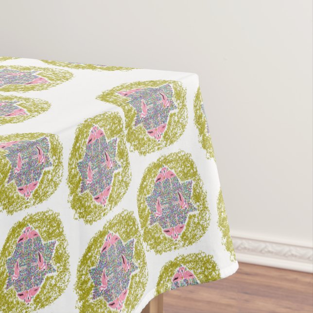 Nappe Glam Pink Hanukkah flamingos beach (In Situ)