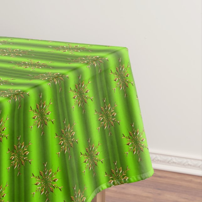 Nappe Gold Christmas Stars Green Christmas (In Situ)