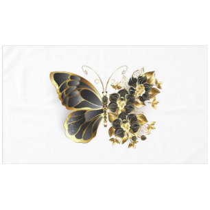 Nappe Gold flower Butterfly with Black Orchid