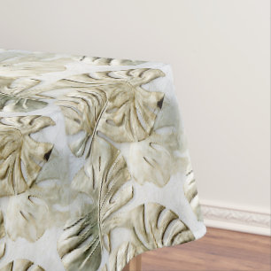 Nappe Gold Green Tropical Feuille Sage