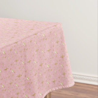 Nappe Gold stars, gold and pink