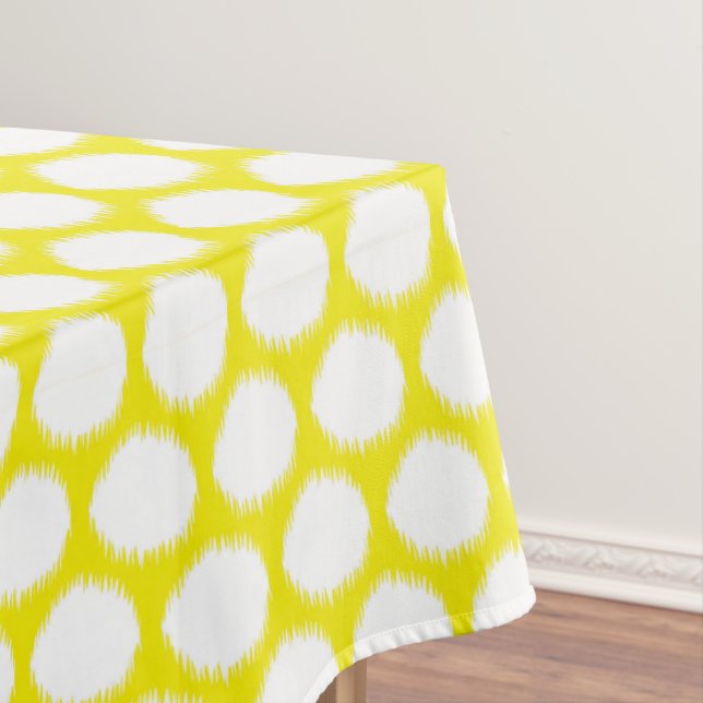 Nappe Golden Yellow Asian Moods Ikat Dots (In Situ)