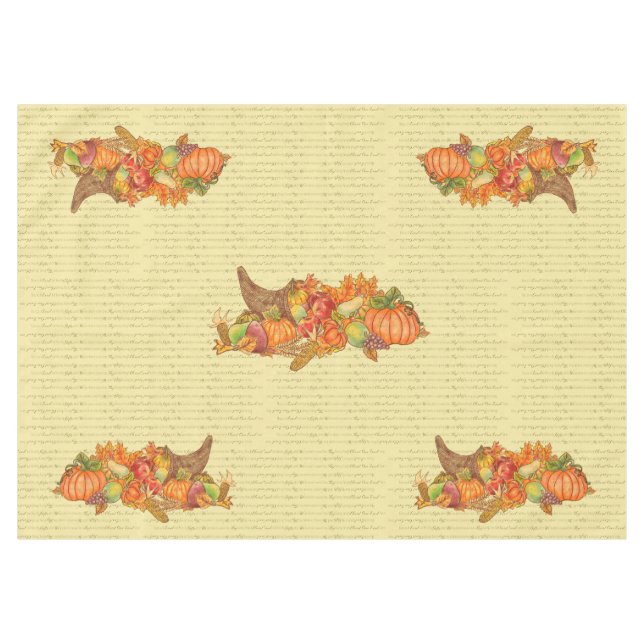 Nappe Grace Before Meals Thanksgiving Tablecloth (Devant (Horizontal))