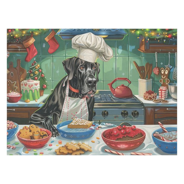 Nappe Grande pâtisserie de vacances Dane : Noël festif (Devant (Horizontal))