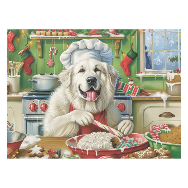 Nappe Grande Pyrénées Cuisine de vacances : Noël festif (Devant (Horizontal))