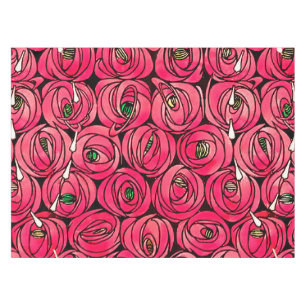 Nappe Graphique rose Art Nouveau Rennie Macintosh