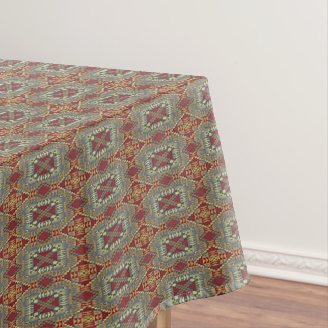 Nappe Gray Tan Brown Ochre ivoire Red Tribal Art Motif (In Situ)
