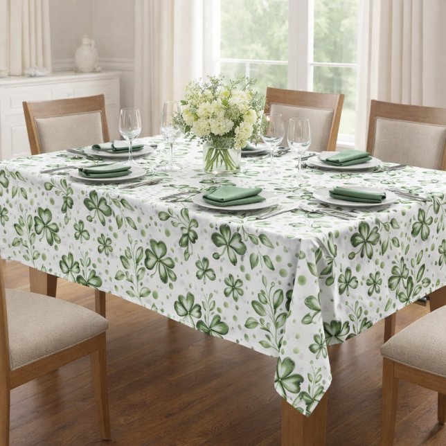Nappe  Green Clover Pattern Tablecloth (Créateur téléchargé)