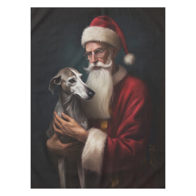 Nappe Greyhound avec Noël Festif du Père Noël (Devant)