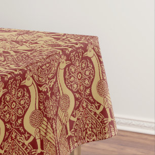 Nappe Griffin Médiéval vintage Et Motif Peacock