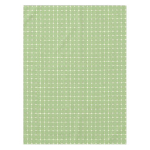 Nappe Grille Naturelle Vert Sauge Crème Chaude