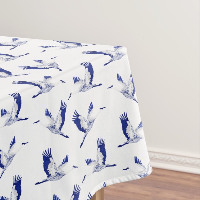 Nappe Grues bleues et blanches (In Situ)