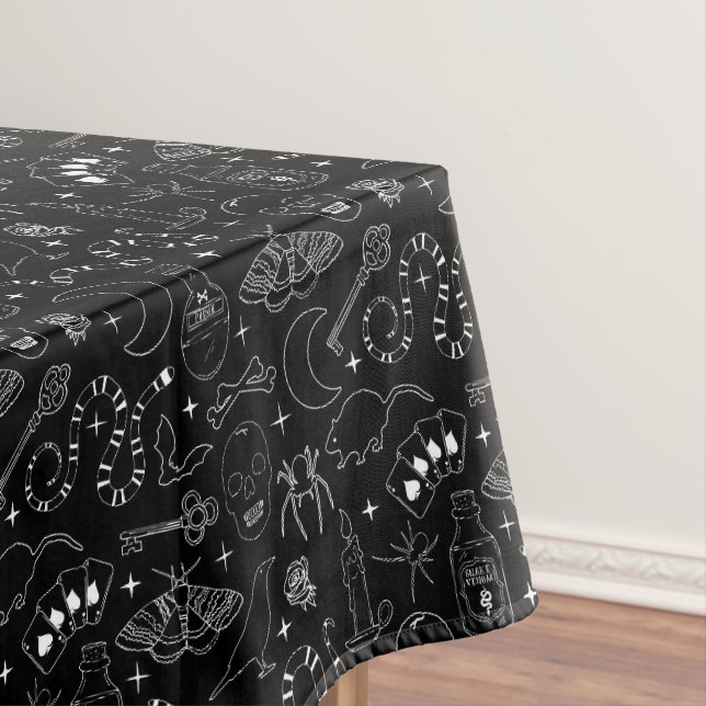 Nappe Grunge gothique noir et blanc (In Situ)