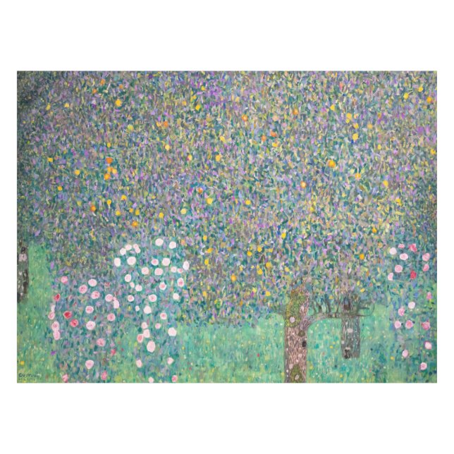 Nappe Gustav Klimt - Rosiers sous les arbres (Devant (Horizontal))