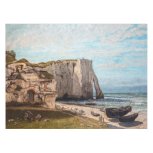 Nappe Gustave Courbet - Falaises à Etretat après la temp