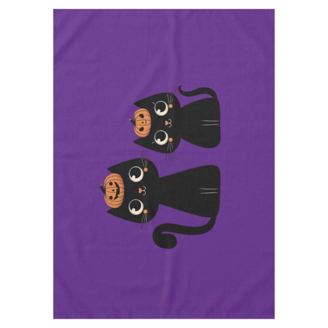 Nappe Halloween/Automne/Automne/citrouille/chat (Devant)