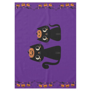 Nappe Halloween/Automne/Automne/citrouille/chat