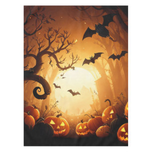 Nappe Halloween/chauve-souris/Citrouille/automne