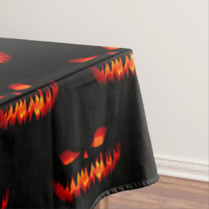 Nappe Halloween Citrouille Horreur Éffrayante Orange