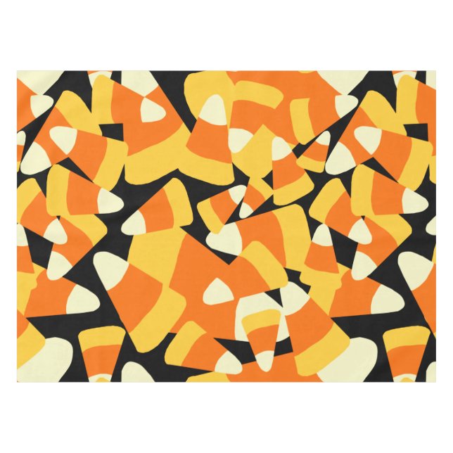 Nappe Halloween Corn Candy Motif sans couture (Devant (Horizontal))