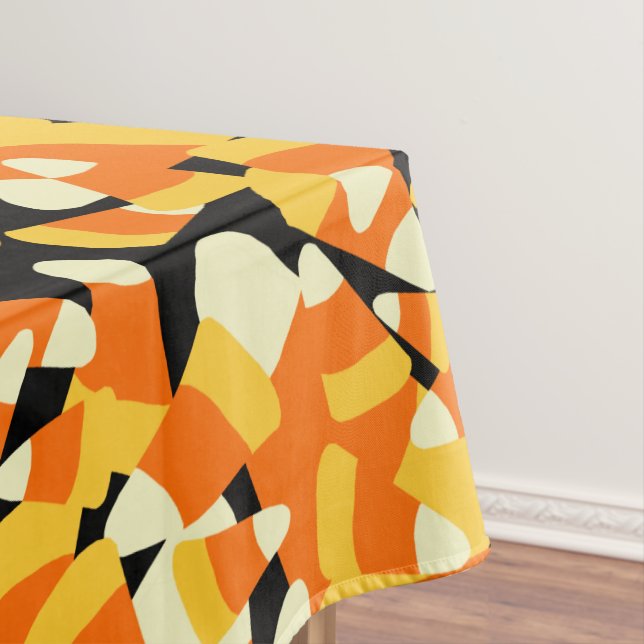 Nappe Halloween Corn Candy Motif sans couture (In Situ)