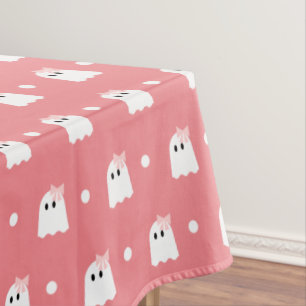 Nappe Halloween Fille Fantôme Motif Anniversaire rose