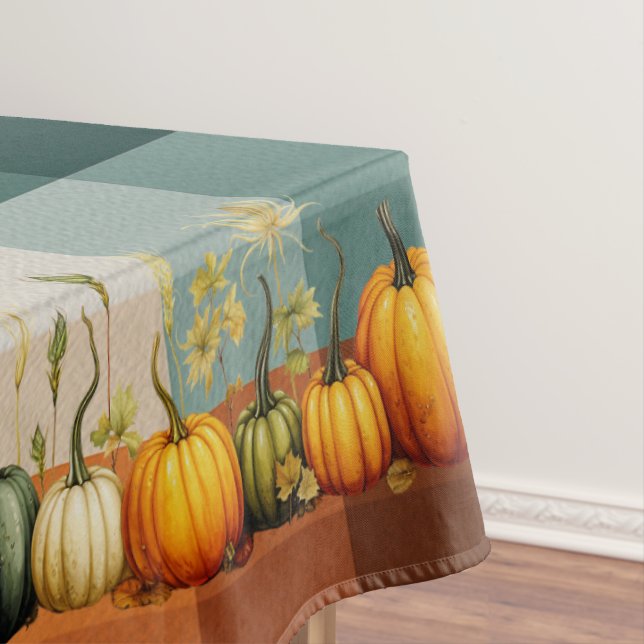 Nappe Halloween Thanksgiving citrouille Automne No1 (In Situ)