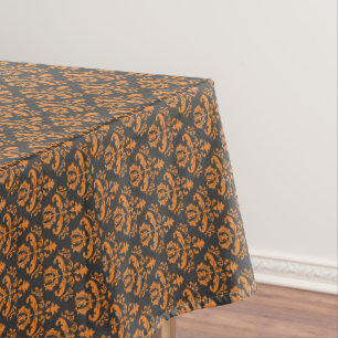 Nappe Halloween Victorian Damask Black Orange