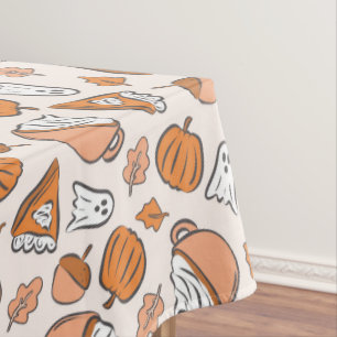 Nappe Halloween Whims Fantômes Automne Citrouille Pie Ac