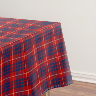 Nappe Hamilton Clan Bright Red et Royal Blue Tartan