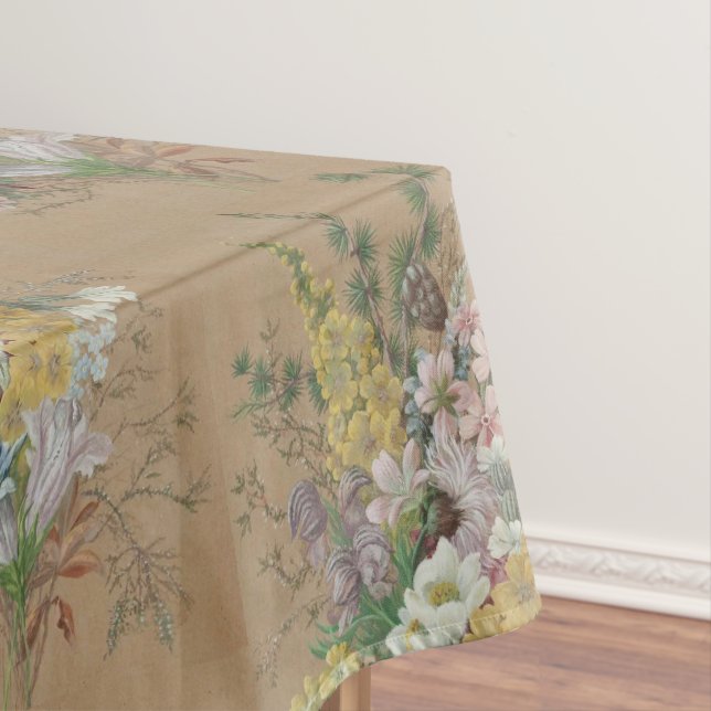 Nappe Helen Allingham Vintage Une Frontière Herbacée (In Situ)