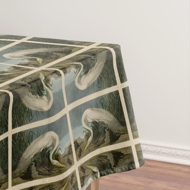 Nappe Héron blanc, Grandes aigrettes, Oiseaux d'Amérique (In Situ)