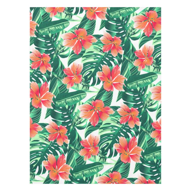 Nappe Hibiscus à l'orange tropicale (Devant)