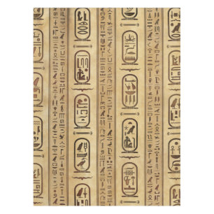 Nappe Hiéroglyphes égyptiens Texture Vintage