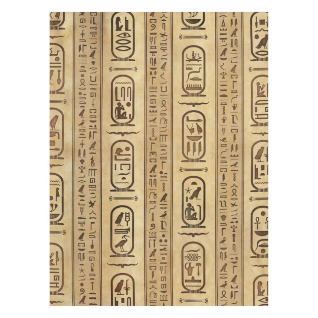 Nappe Hiéroglyphes égyptiens Texture Vintage (Devant)