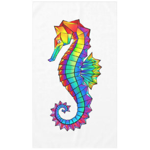 Nappe Hippocampe polygonal arc-en-ciel
