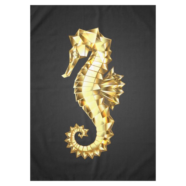 Nappe Hippocampe Polygonal Or (Devant)