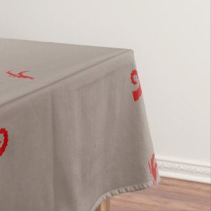 Nappe Homard crabe hippocampe crabe crâne grège motif