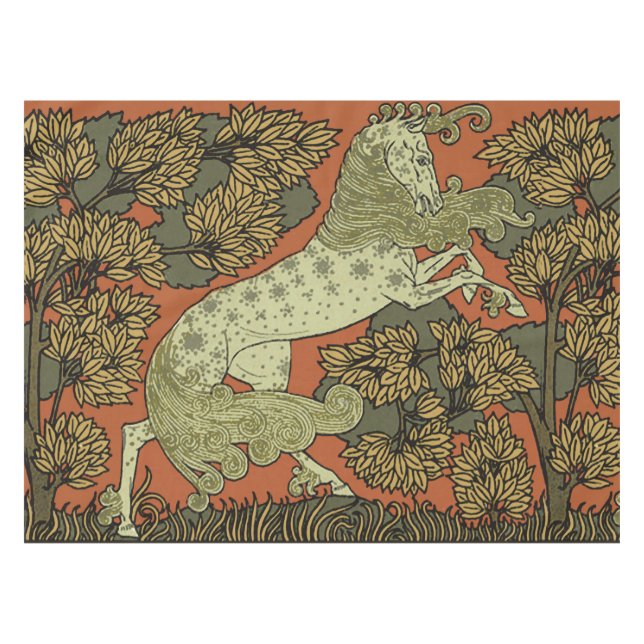 Nappe Horse Arts médiévaux Artisanat Art Nouveau (Devant (Horizontal))