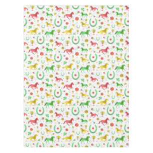 Nappe Horse Racing Derby Jour fêté Motif coloré