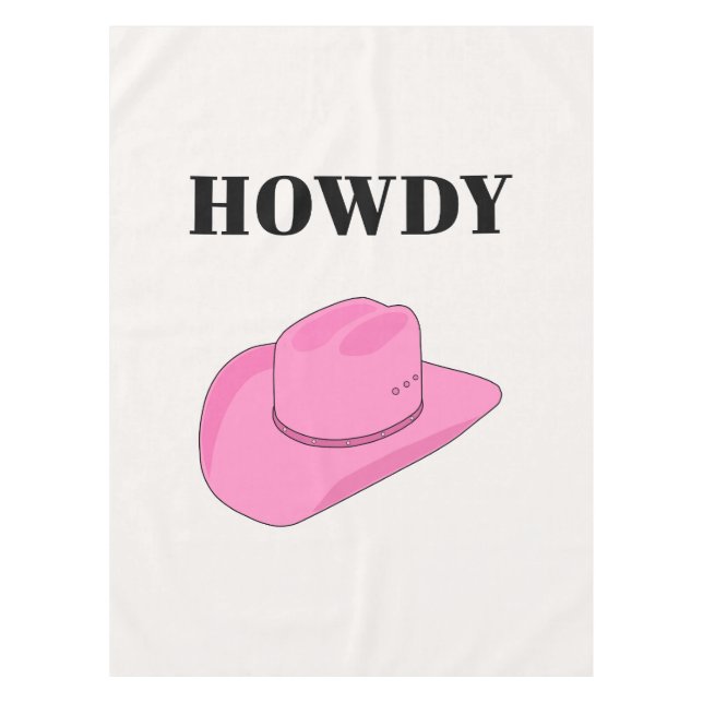 Nappe Howdy Cowboy Hat Pink (Devant)